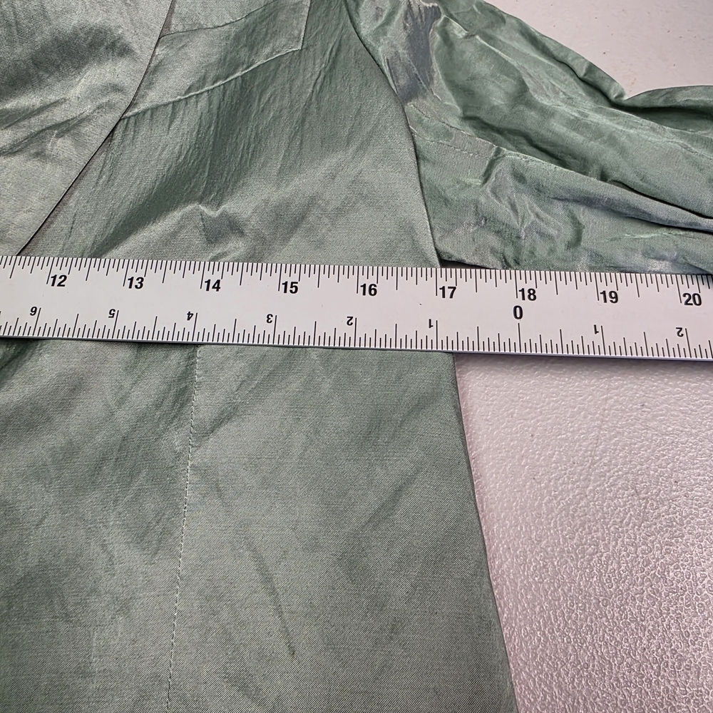 Zadig & Voltaire Women's Green Victor Satin Blazer Suit Jacket Size 38 - Picture 6 of 9